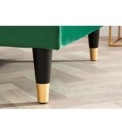 Narożnik CANIS velvet 260 cm ciemnozielony*Invicta Interior Clearance