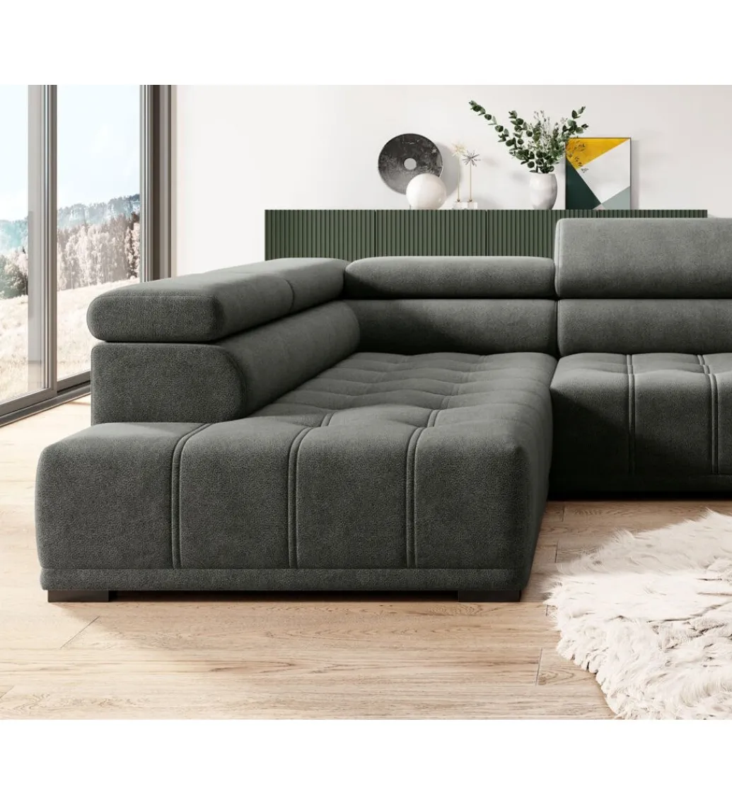 Narożnik CELESTA Gremio 283 cm z elektrycznie wysuwanym siedziskiem*Wersal Discount