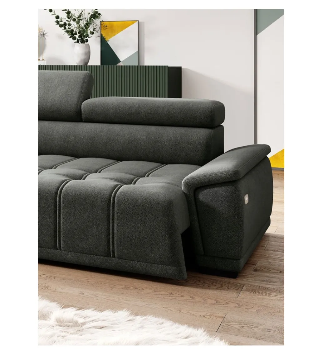 Narożnik CELESTA Gremio 283 cm z elektrycznie wysuwanym siedziskiem*Wersal Discount