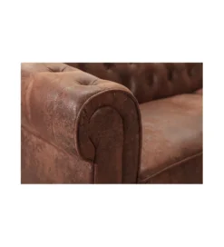 Narożnik Chesterfield 270 cm antyczny brąz lewostronny*Invicta Interior Online