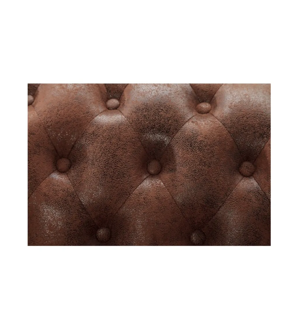 Narożnik Chesterfield 270 cm antyczny brąz lewostronny*Invicta Interior Online