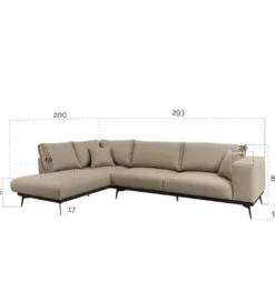 Narożnik CRISTOBAL Tristan 293 cm*Comforteo Best
