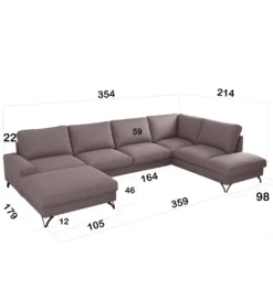 Narożnik MAKO Flavio XL 359 cm z funkcją spania*Comforteo