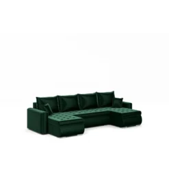 Narożnik rozkładany BERNO U 302 cm z funkcją spania*ZDDESIGN Clearance