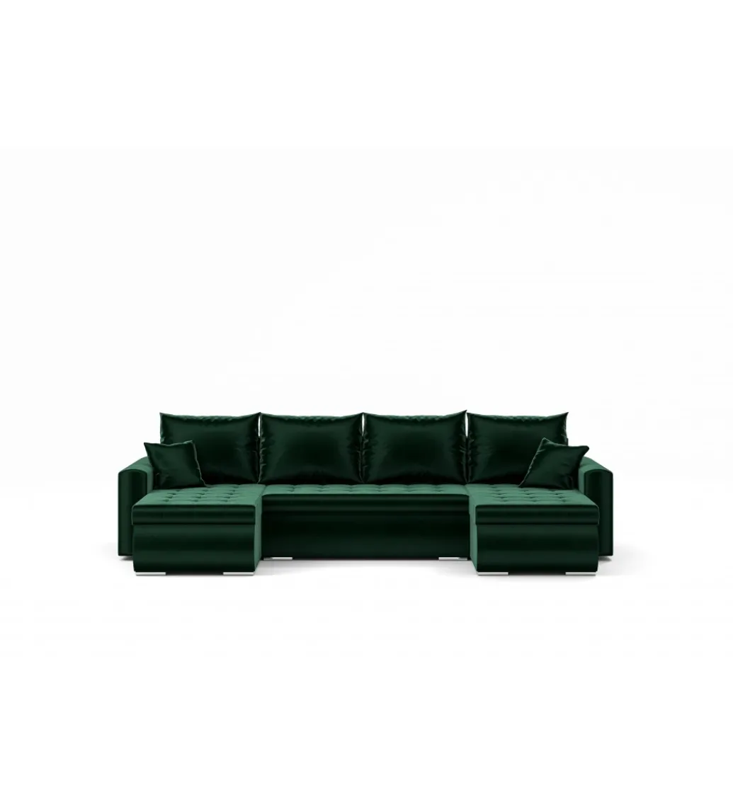 Narożnik rozkładany BERNO U 302 cm z funkcją spania*ZDDESIGN Clearance
