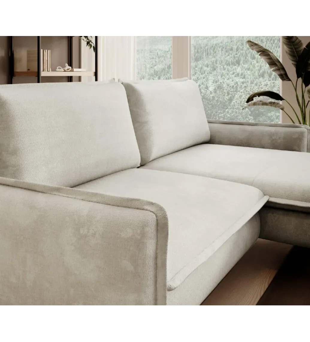 Narożnik rozkładany GLOSSY 226 cm z funkcją spania*Wersal New