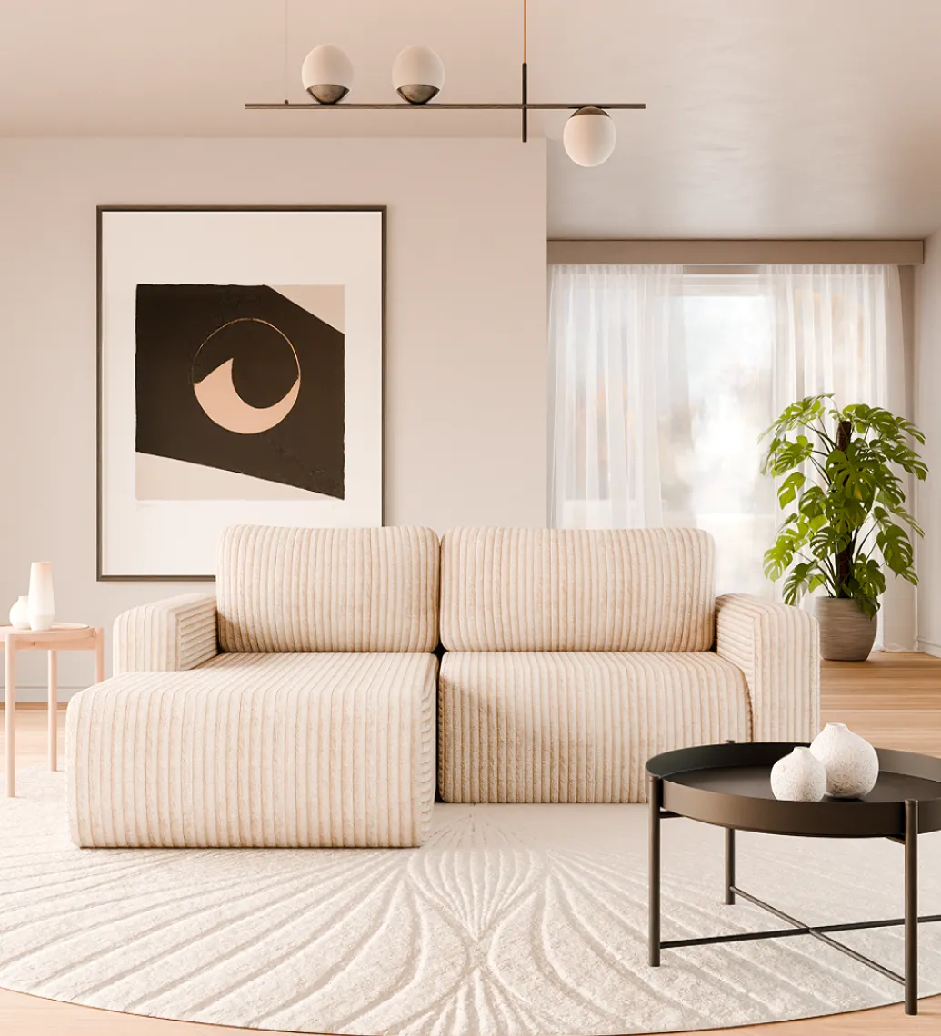 Narożnik rozkładany KIOTO 245 cm z funkcją spania*ZDDESIGN Sale