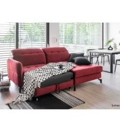 Narożnik rozkładany LORELLE 225 cm z funkcją spania*ELTAP Discount
