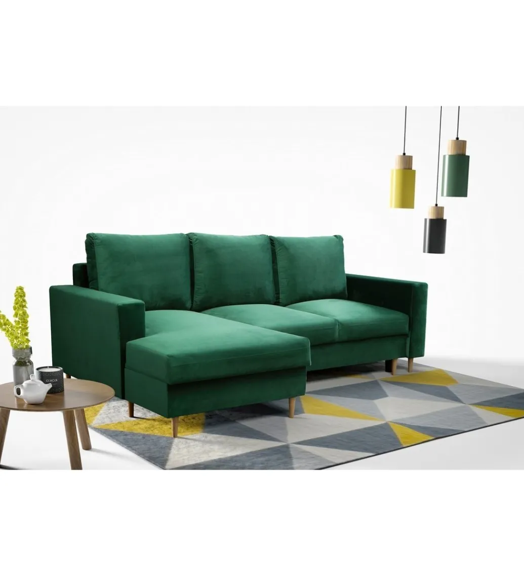 Narożnik rozkładany MUNDO 230 cm z funkcją spania*MEB-K Polski Design Online