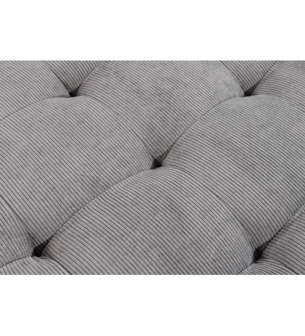 Narożnik STOCKHOLM 220 cm cord szary*Invicta Interior