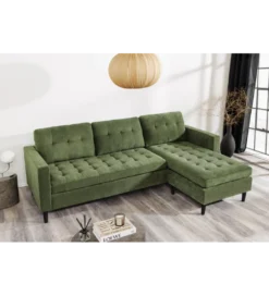 Narożnik STOCKHOLM 220 cm 3-osobowy zielony*Invicta Interior New