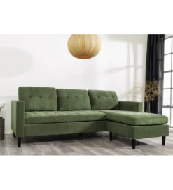 Narożnik STOCKHOLM 220 cm 3-osobowy zielony*Invicta Interior New