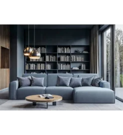 Narożnik TUZZI 353 x 162 cm z funkcją spania prawostronny*Comforteo Outlet