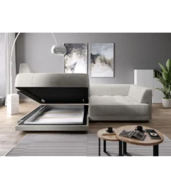 Narożnik z funkcją spania Big Sofa Tiga Box 286 cm z elektrycznie wysuwanym siedziskiem*Wersal