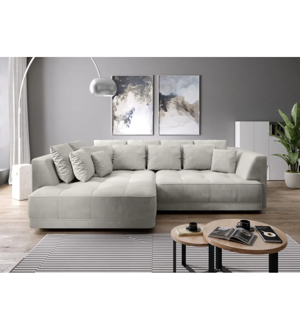 Narożnik z funkcją spania Big Sofa Tiga Box 286 cm z elektrycznie wysuwanym siedziskiem*Wersal