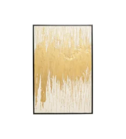 Obraz Abstract 80 cm x 120 cm złoto biały*KDesign Online