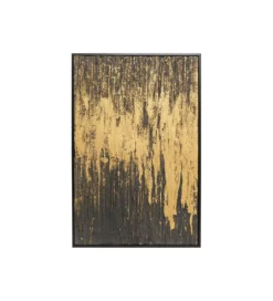 Obraz Abstract 80 cm x 120 cm złoto czarny*KDesign Sale