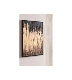Obraz Abstract 80 cm x 120 cm złoto czarny*KDesign Sale