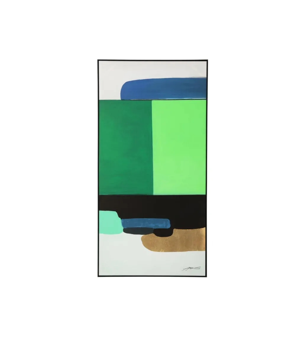 Obraz Abstract Shapes 73 cm x 143 cm zielony*KDesign New