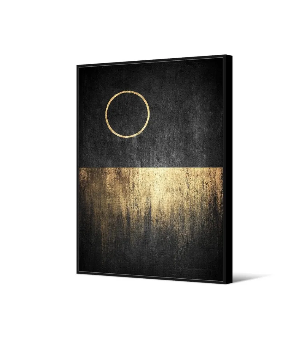 Obraz ABSTRAN 102 x 142 cm czarno złoty*Zona-Design New