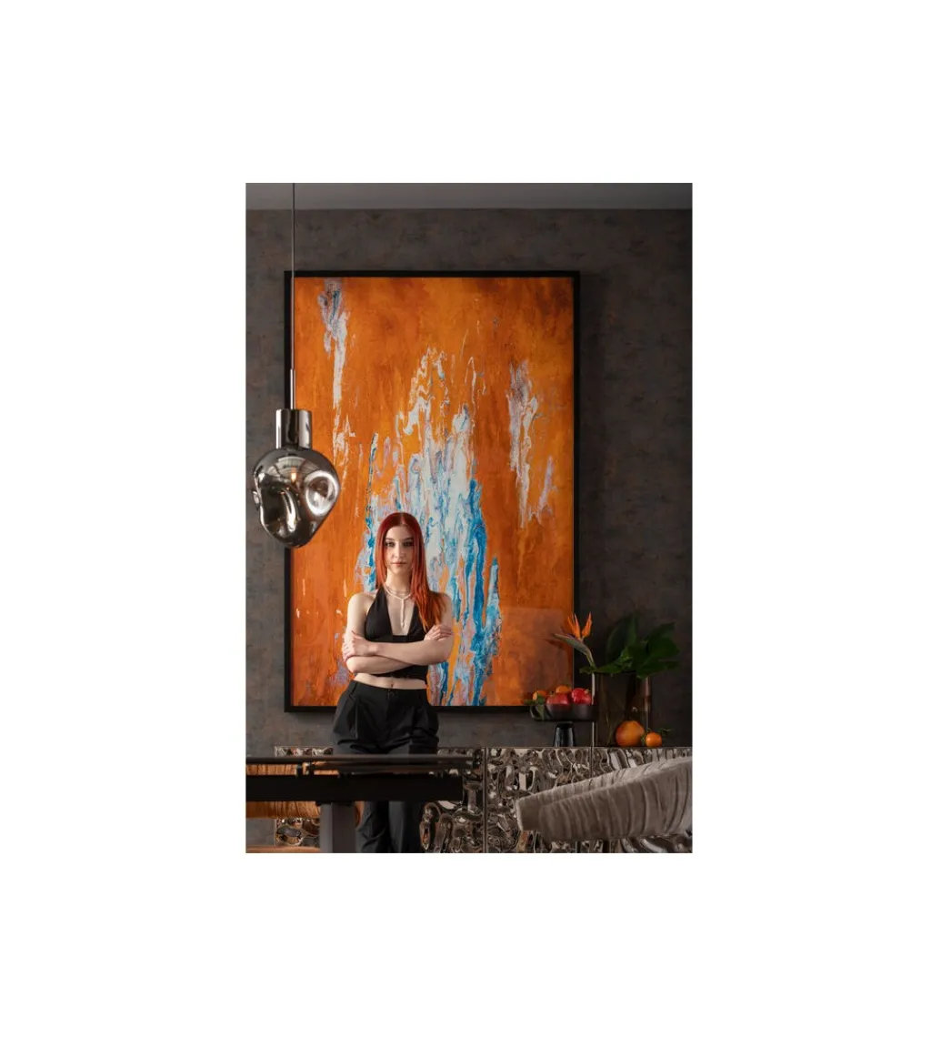 Obraz ARTISTAS 120 x 180 cm pomarańczowy*KDesign Sale
