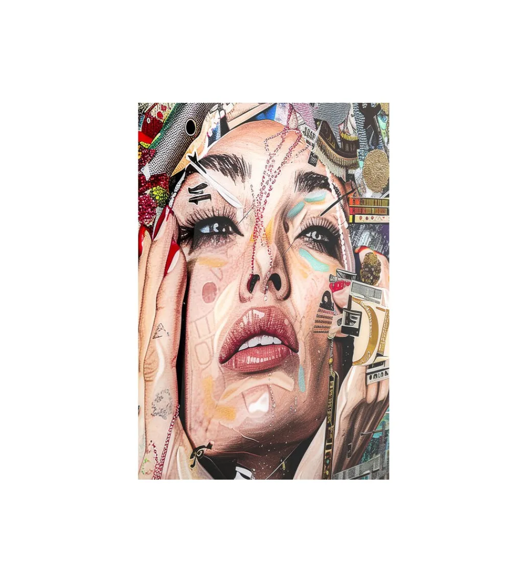 Obraz ARTSY PORTRAIT FRONT 80 x 120 cm szklany*KDesign