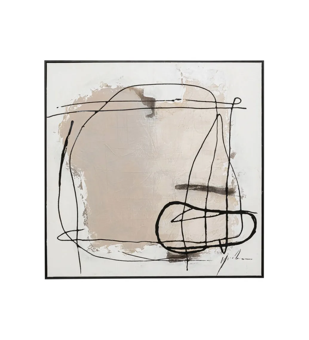 Obraz Dust Grey 100 cm x 100 cm*KDesign