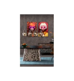 Obraz FANCY RED LADY LED 120 x 80 cm*KDesign Online