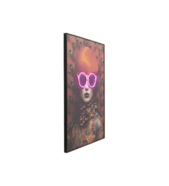 Obraz FANCY RED LADY LED 120 x 80 cm*KDesign Online