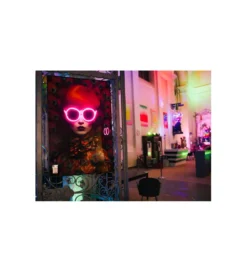 Obraz FANCY RED LADY LED 75 x 55 cm*KDesign