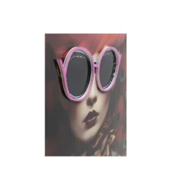 Obraz FANCY RED LADY LED 75 x 55 cm*KDesign