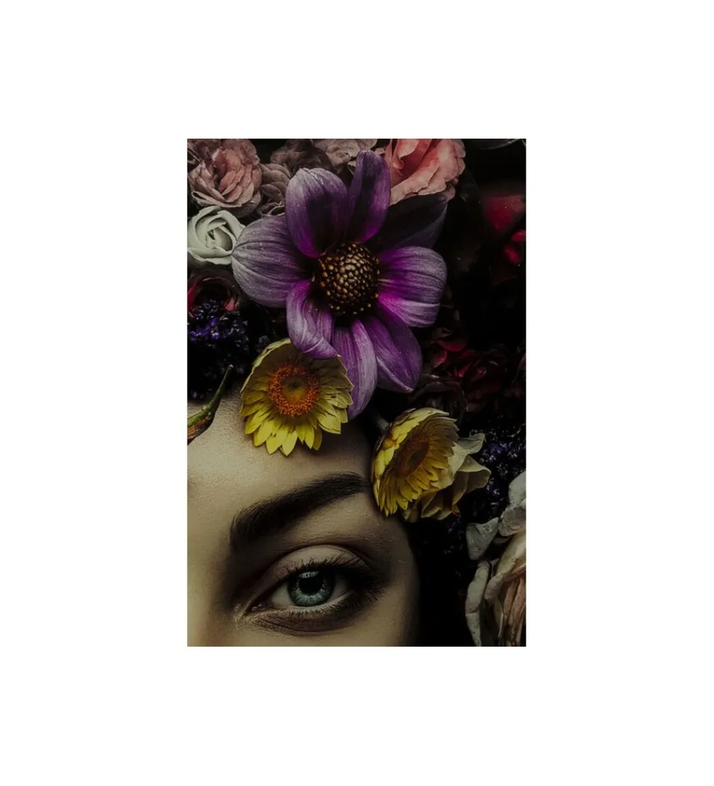 Obraz Flower Art Lady 120 cm x 120 cm*KDesign Discount