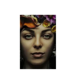 Obraz Flower Art Lady 120 cm x 120 cm*KDesign Discount