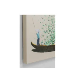 Obraz Flower Boat Beige 80 cm x 100 cm*KDesign Clearance