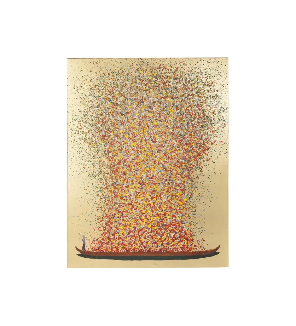 Obraz FLOWER BOAT GOLD PINK 40 x 50 cm*KDesign Best