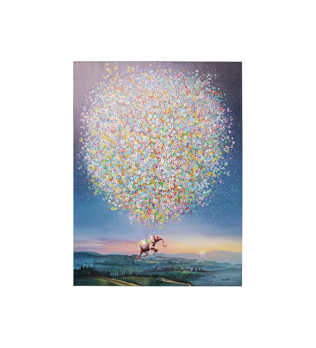 Obraz Flying Elephant At Night 120 cm x 160 cm*KDesign Hot