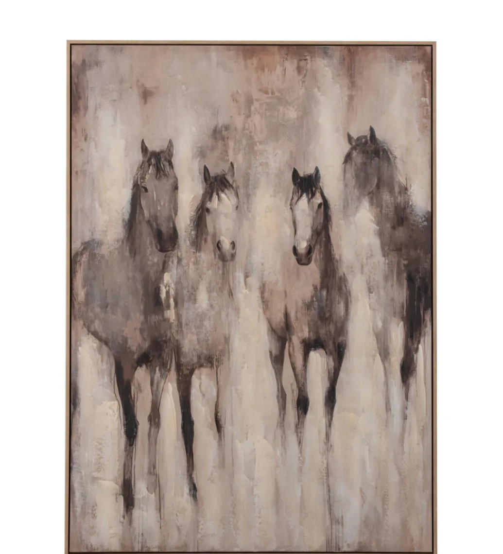 Obraz HORSE 142 x 102 cm beżowy*J-Line Online