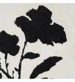Obraz KWIATY 80 x 100 cm czarnobiały*Zona-Design Online