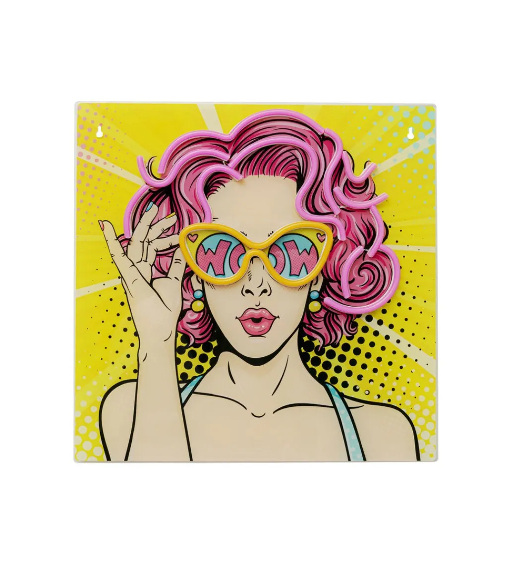 Obraz LED BEAUTY 39 x 39 cm szklany*KDesign Online