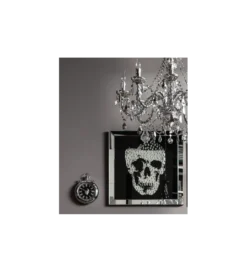 Obraz lustro Skull 100 cm x 100 cm*KDesign Best