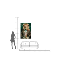 Obraz MISTER LION 150 x 100 cm szklany*KDesign Outlet