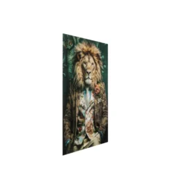 Obraz MISTER LION 150 x 100 cm szklany*KDesign Outlet