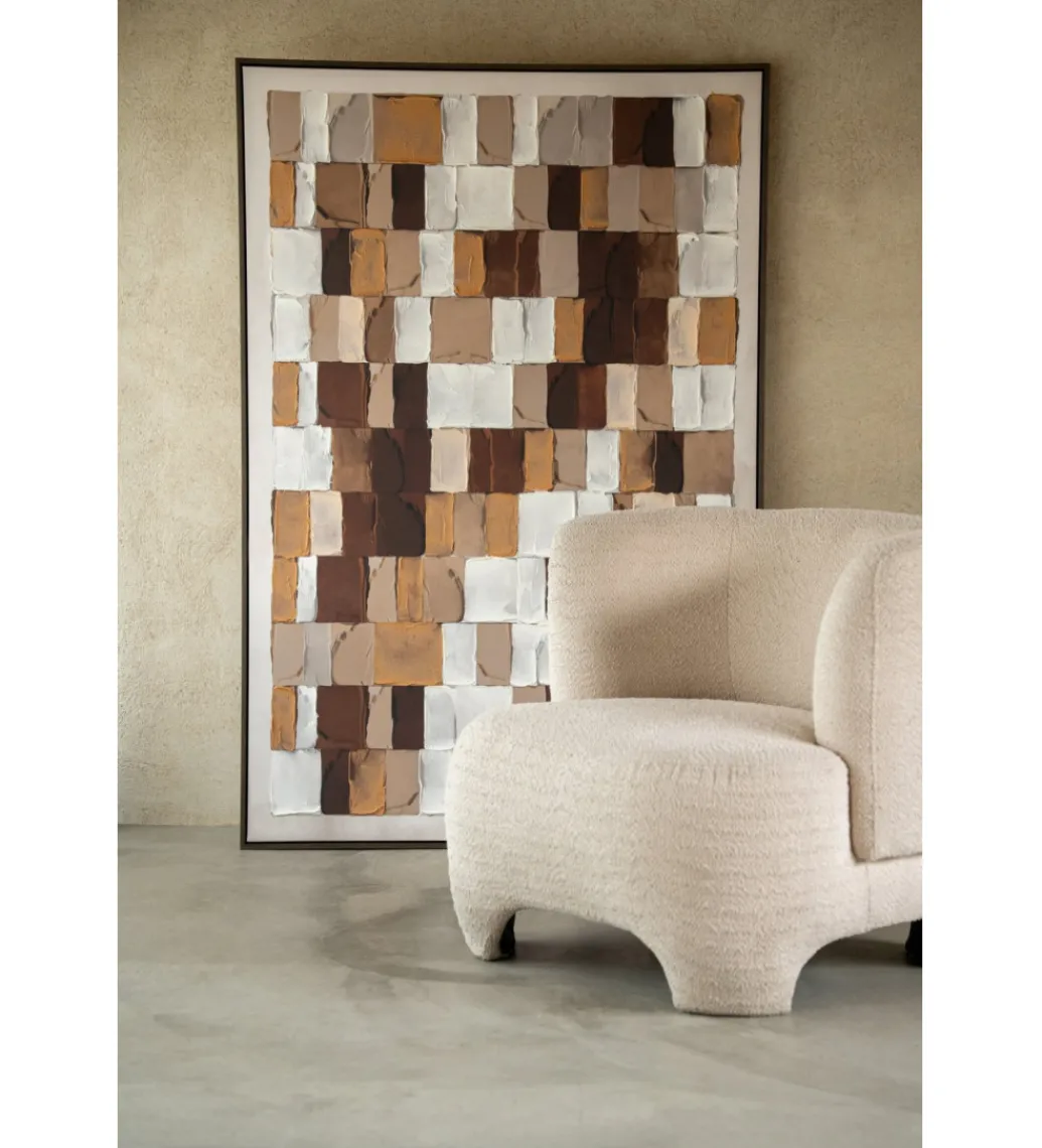 Obraz MOSAIC 152 x 102 cm brązowy*J-Line Outlet