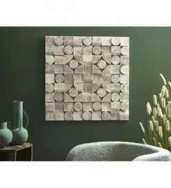 Obraz MULTIFORMAS 80 x 80 cm drewno mango*Imeri