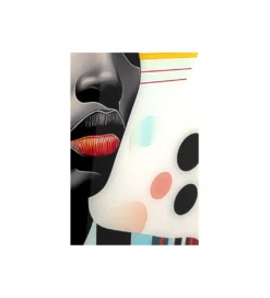 Obraz MUSE RETRO LADY 80 x 120 cm żółty*KDesign