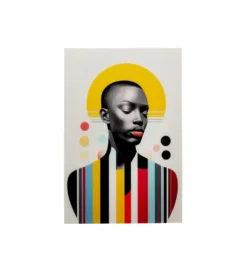 Obraz MUSE RETRO LADY 80 x 120 cm żółty*KDesign