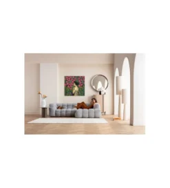 Obraz NOUVEAU FLEUR 120 x 120 cm szklany*KDesign Discount