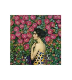 Obraz NOUVEAU FLEUR 120 x 120 cm szklany*KDesign Discount