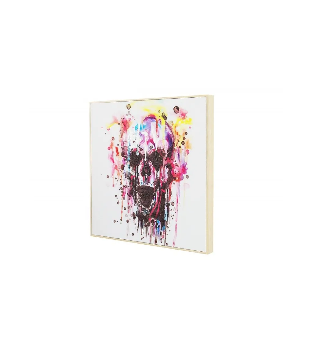 Obraz olejny Czaszka 50 cm x 50 cm*Invicta Interior Discount