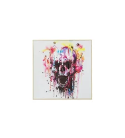 Obraz olejny Czaszka 50 cm x 50 cm*Invicta Interior Discount